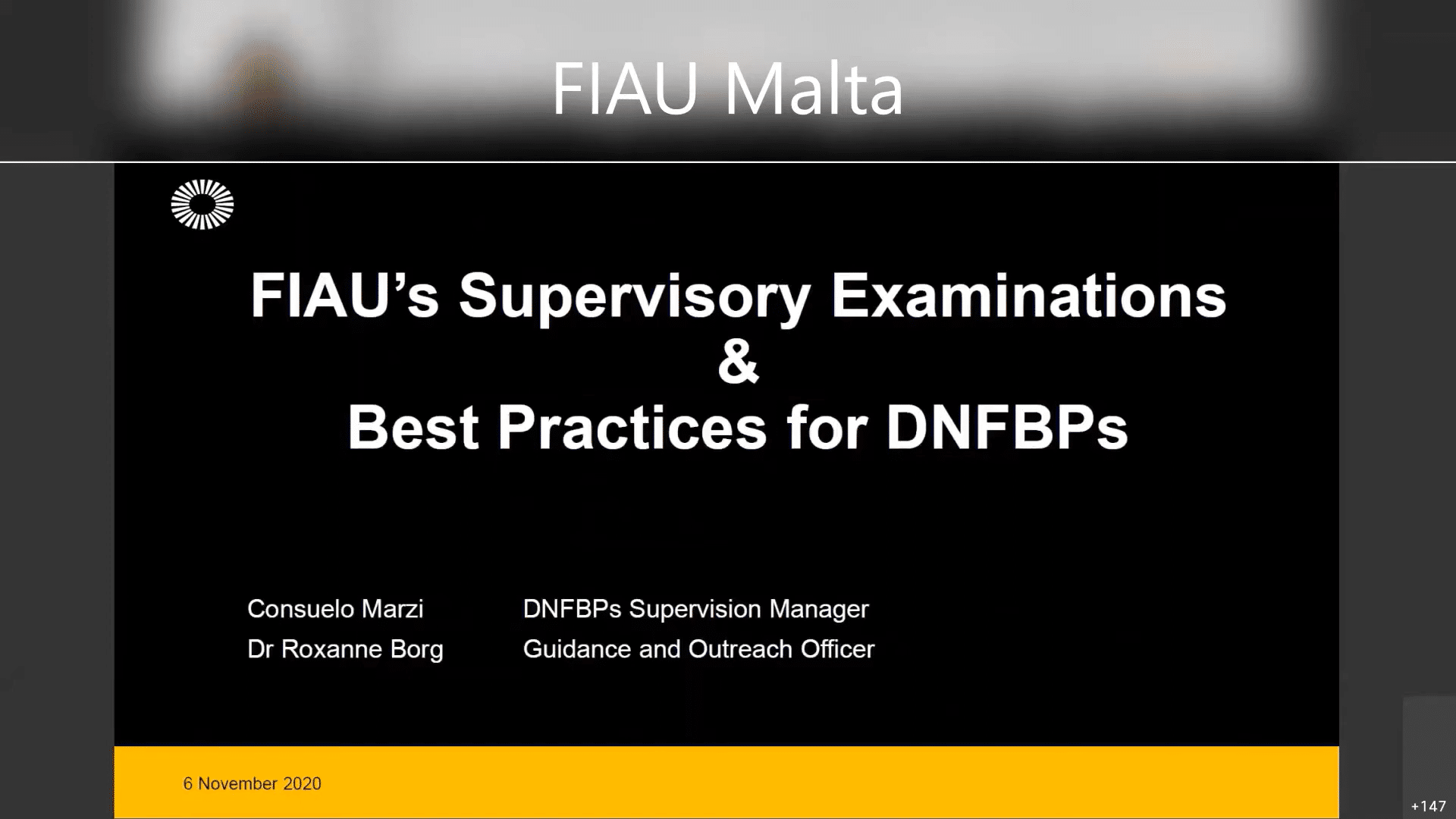 Title - FIAU’s Supervisory Examinations and Best Practices for DNFBPs