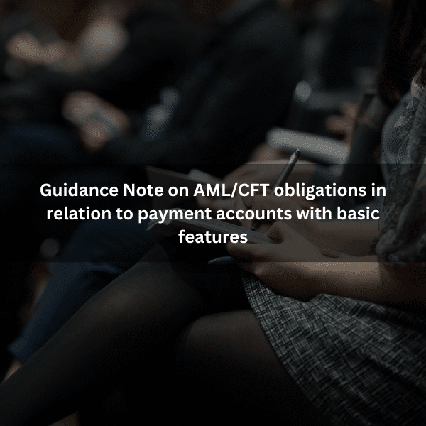 Errata corrige – Guidance Note on AML/CFT obligations in relation to payment accounts with basic features